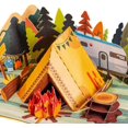 thumbnail image 1 of Camping Pop Up Card, 1 of 5