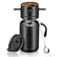 thumbnail image 1 of Camping Portable Coffee Maker Set with Stainless Steel Coffee Mug + Coffee Filter,for Travel Camping Offices Backpacking, 1 of 6