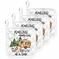 thumbnail image 1 of Camping Pot Holders for Kitchen Heatproof Potholder, 4 Pack Fall Summer Nature Forest Car Tree Moon Hot Pads Multipurpose Oven Pads Cloth Potholders Trivet for Cooking and Baking, 1 of 8