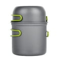 thumbnail image 1 of Camping Pots And Pans Set Clearance! Camping Set Of Pots And Pans, Scratch-Resistant Portable Cookware Nonstick Set Of Pots And Pans 2 Pcs, Camping Pots And Pans Set Stainless Steel, 1 of 6