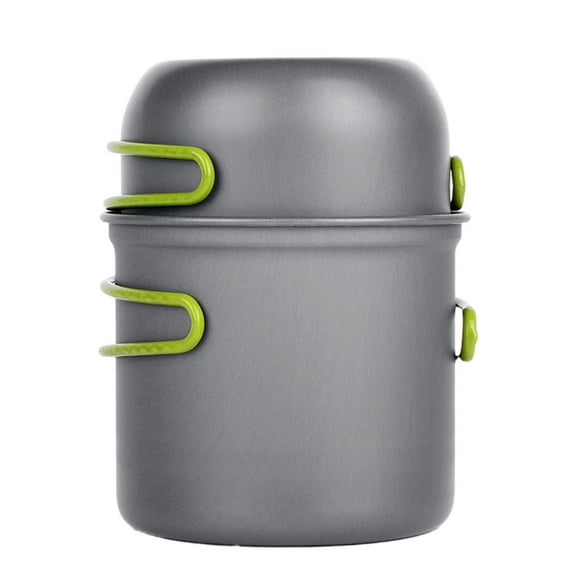 Camping Pots And Pans Set Clearance! Camping Set Of Pots And Pans, Scratch-Resistant Portable Cookware Nonstick Set Of Pots And Pans 2 Pcs, Camping Pots And Pans Set Stainless Steel