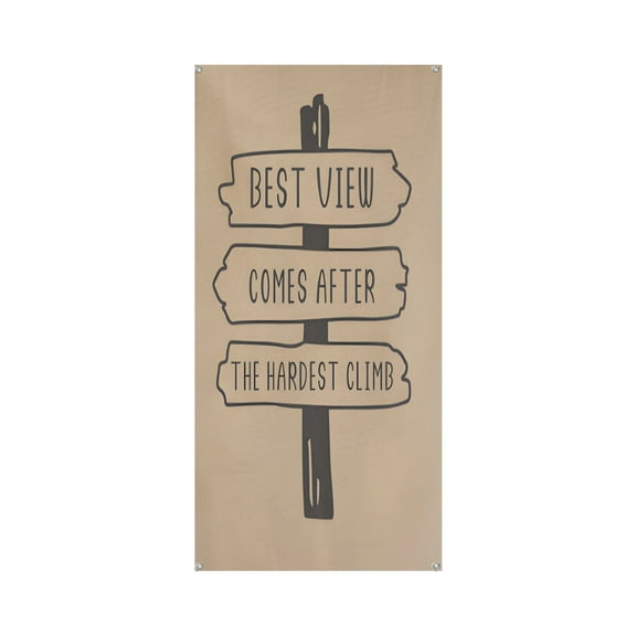 Camping Premium Polyester Taffeta Door Banner – Fade-Resistant Versatile Décor for Celebrations & DIY Gifting 35.4*72.8IN/90*185CM