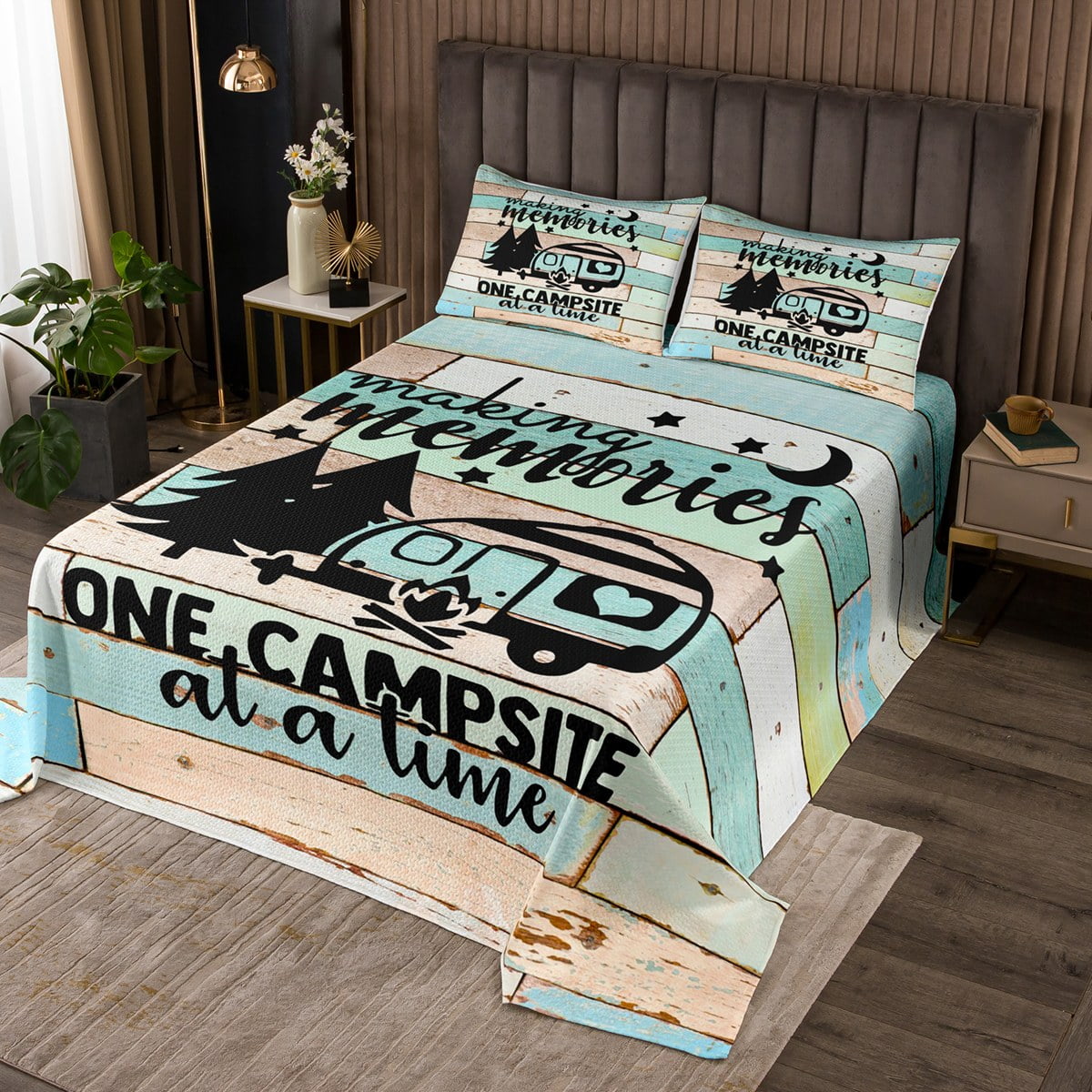 Roaming Camper Quilted Blanket NCU0PT063 main image 1