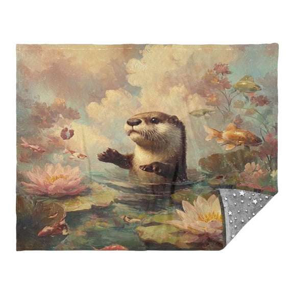 Camping Quilt Ultralight 70*55in Flannel Fabric Ultra-soft, Warm and Lightweight Camping Blanket Packable Fluorescent Blanket Minimalist Holiday Gifts Capybara