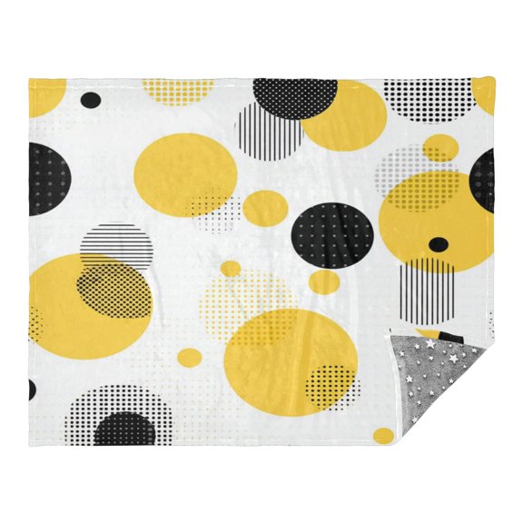 Camping Quilt Ultralight 70*55in Flannel Fabric Ultra-soft, Warm and Lightweight Camping Blanket Packable Fluorescent Blanket Minimalist Holiday Gifts Circular and Linear Patterns