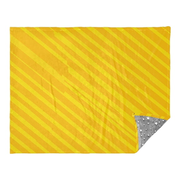 Camping Quilt Ultralight 70*55in Flannel Fabric Ultra-soft, Warm and Lightweight Camping Blanket Packable Fluorescent Blanket Minimalist Holiday Gifts Yellow Twill Stripe