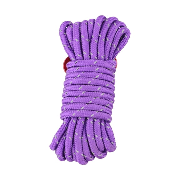 Camping Reflective Rope For Outdoor Use 4Mm*4M Adjustable Windproof Awning Rope Lightweight Portable With Alloy Buckle