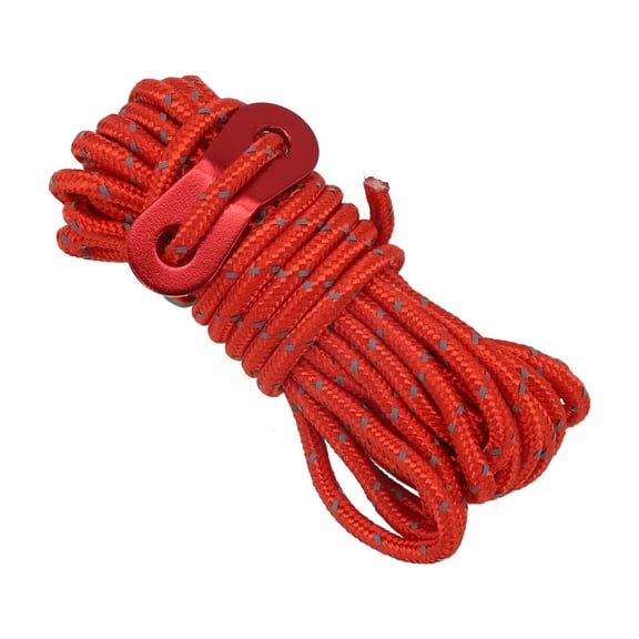 Camping Reflective Wind Rope 4mm with Buckle Adjuster Windproof Tent Rope 4M