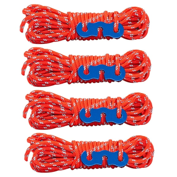 Camping Rope Guide Rope for Outdoor Camping Hiking Awning Tarp Tents 3mm Tent Guy Line Tent Reflective Tent Guy Rope