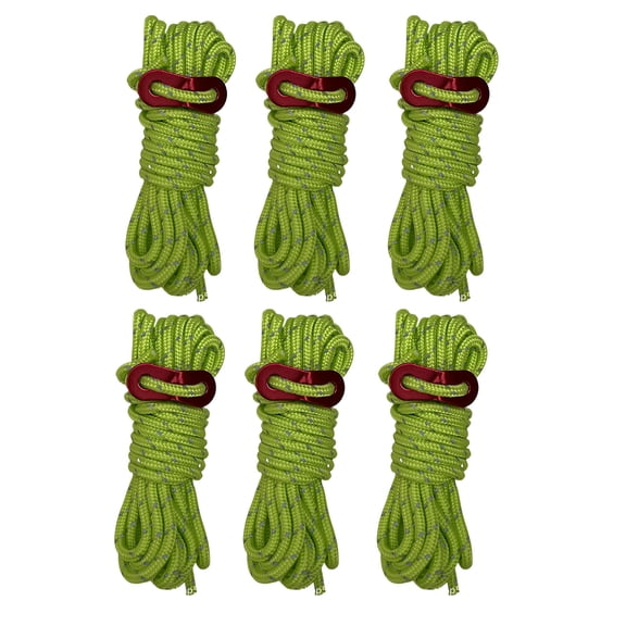 Camping Rope Guide Rope for Outdoor Camping Hiking Awning Tarp Tents 4mm Tent Guy Line Tent Reflective Tent Guy Rope