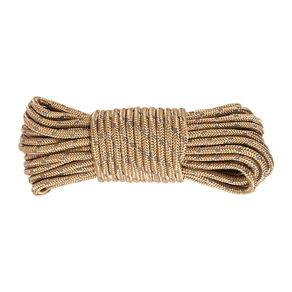 Camping Rope Guylines Tent Accessory Towing Lines Thicked Weather Resistant Guy Lines Tent Rope for Backpacking Outdoors Hiking Awning Tent 15m