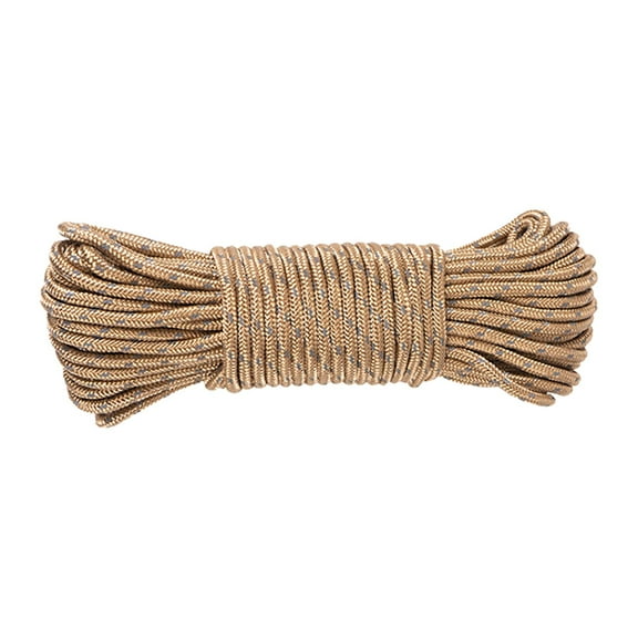 Camping Rope Guylines Tent Accessory Towing Lines Thicked Weather Resistant Guy Lines Tent Rope for Backpacking Outdoors Hiking Awning Tent 25m