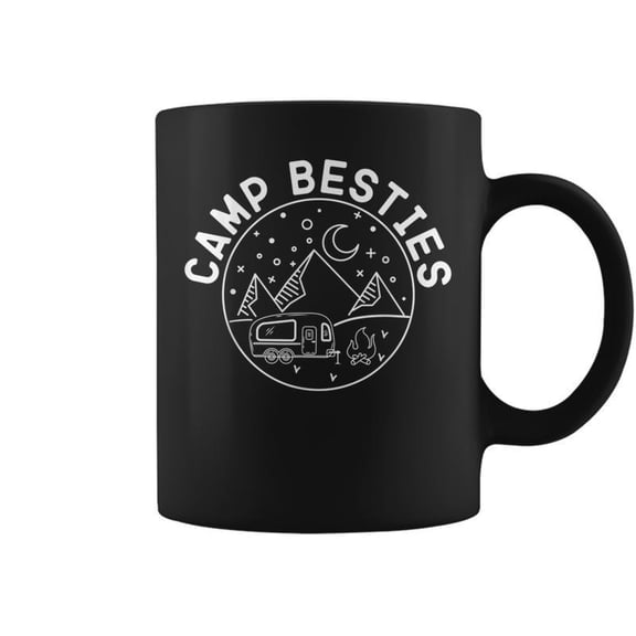Camping Rv Trailer Retro Camp Besties Coffee Mugs