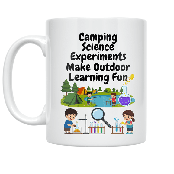 Camping Science Experiments Make Outdoor Learning Fun - Young Explorers - 11 oz Ceramic Mug