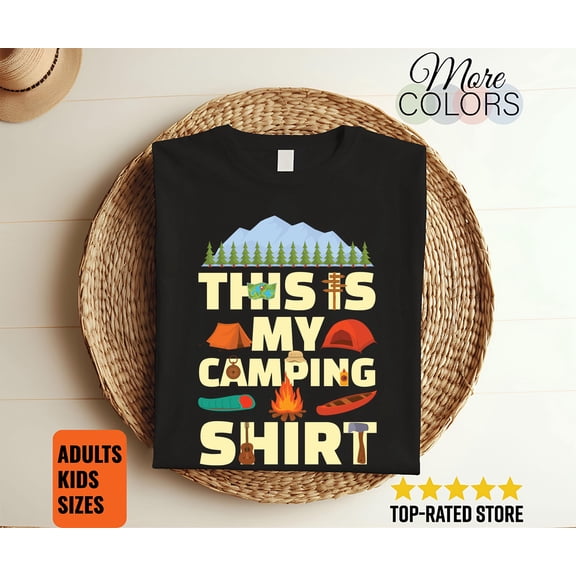 Camping Shirt, Camp TShirt, Funny Camping Tee, Camper T Shirts, Camping Gifts, Birthday Present, Happy Camper Tank Top, Camping Life Lovers,