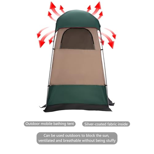 Camping Shower Tent with Removable Bottom Cloth,Outdoor Privacy Shelter