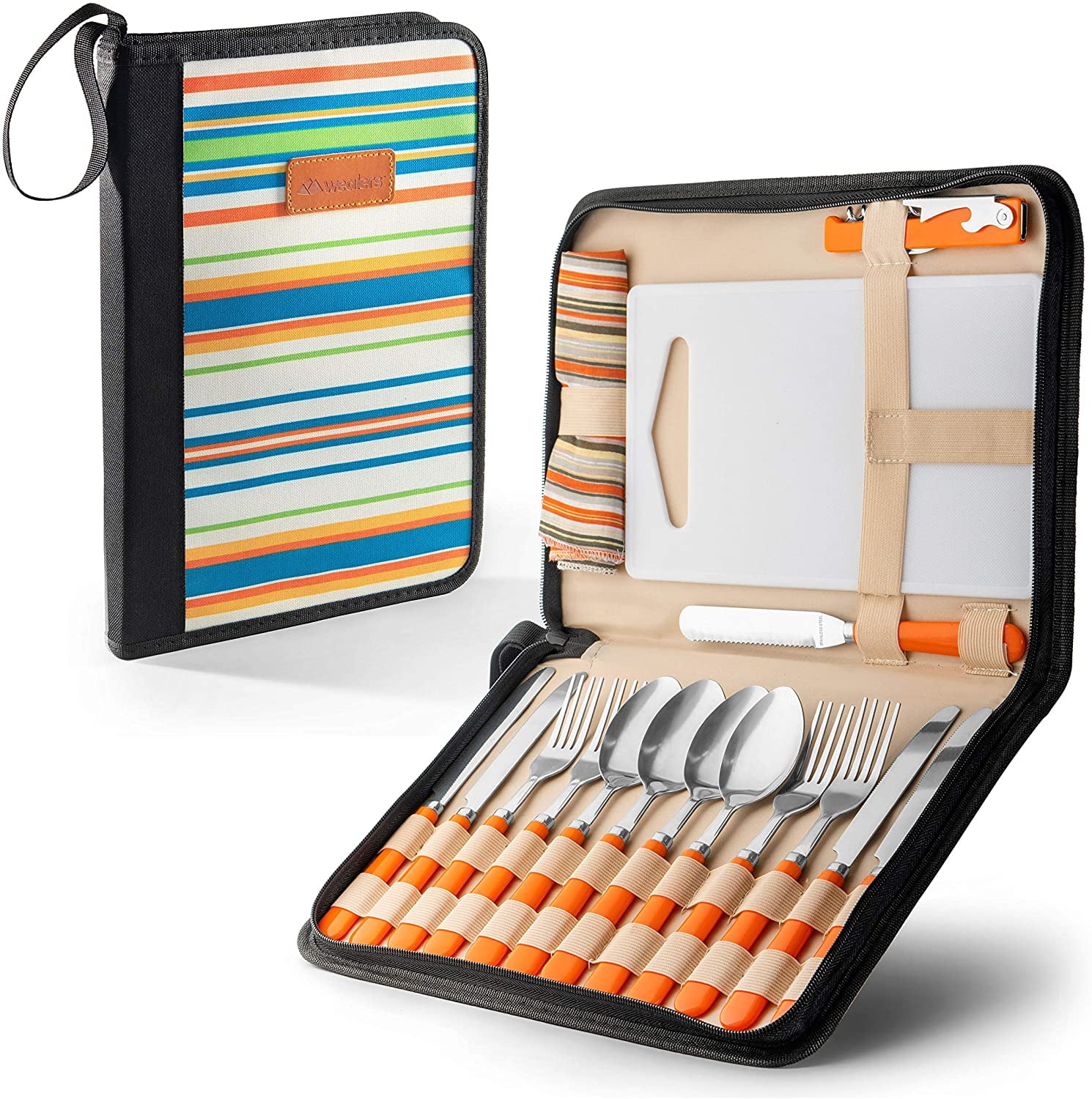 12Piece Camping Silverware Set Reusable Cutlery for 2 Ideal for