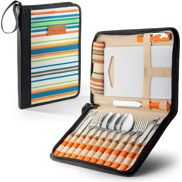 12Piece Camping Silverware Set Reusable Cutlery for 2 Ideal for