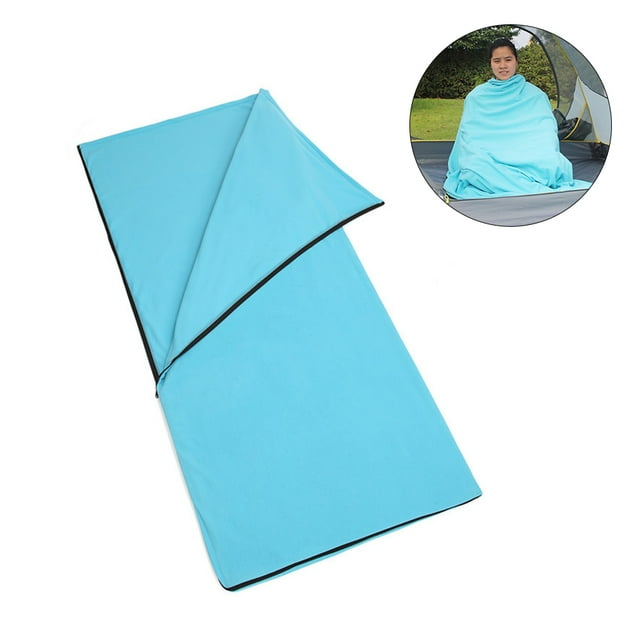 Camping Sleeping Bag Fleece Sleeping Bag with Storage Bag for Hiking