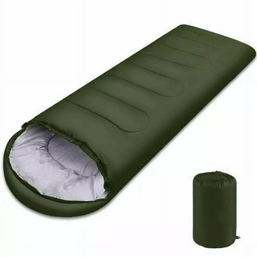 Camping Sleeping Bag Ultralight Waterproof 4 Season Warm Envelope Backpacking Sleeping Bags for Outdoor Traveling Hiking (green)