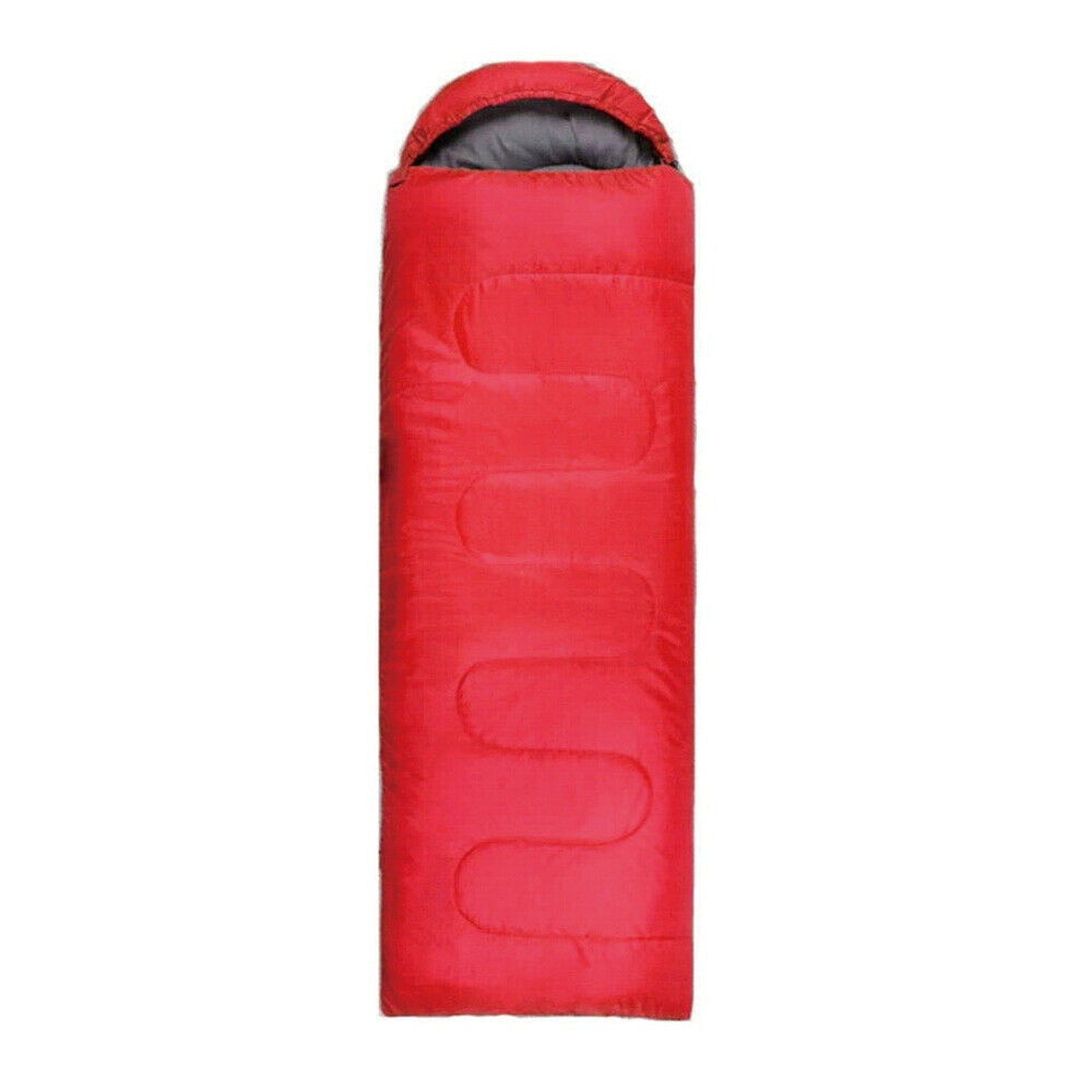 Camping Sleeping Bag, Warm Weather Adults Sleeping Bag for Camping Hiking Backpacking Outdoor Travel, Red