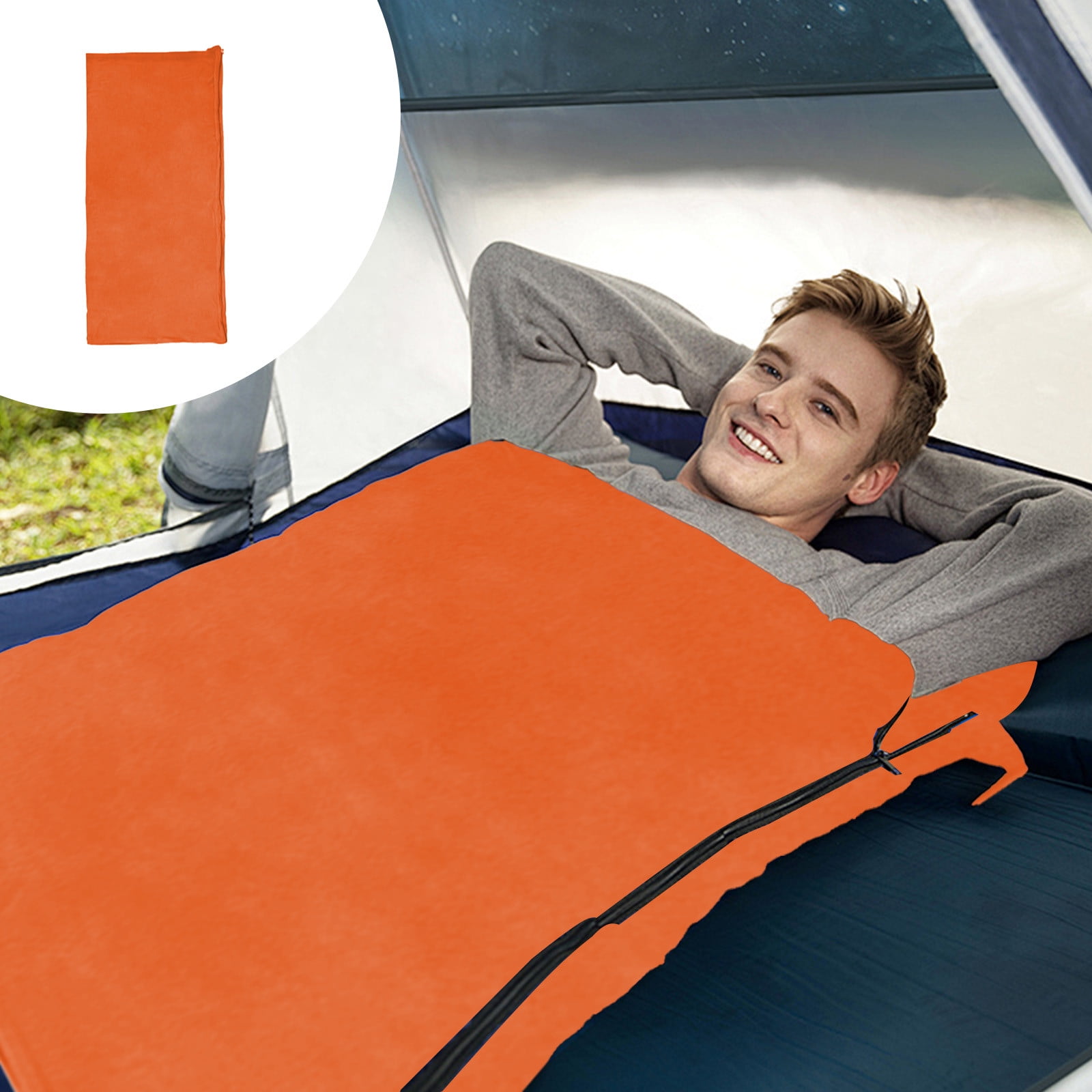 Camping Sleeping Bag for Warm Weather, Outdoor Lightweight Sleeping Bag for Hiking & Travel, 29.53x70 inch