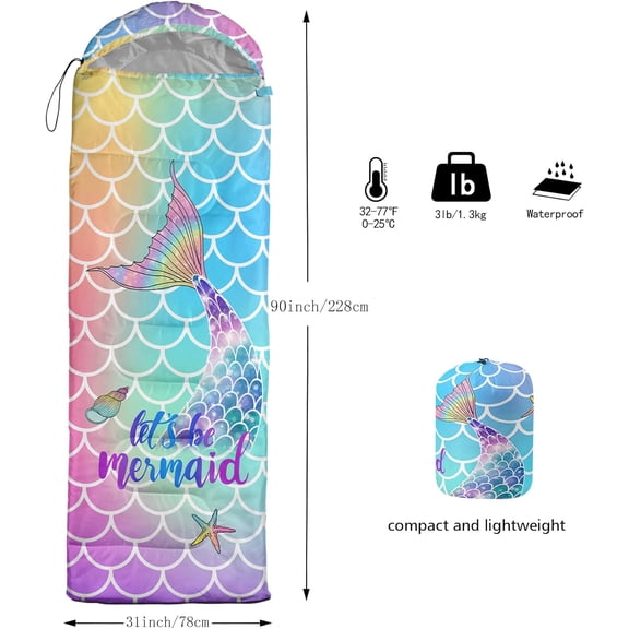 Camping Sleeping Bags,3 Season Warm & Cool Weather,Lightweight,Waterproof Sleeping Bags for Adults & Kids,Traveling,and Outdoors,Camping Gear Equipment