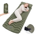 thumbnail image 1 of Camping Sleeping Pad, Ultralight Camping Mat with Pillow Built-in Foot Pump Inflatable Sleeping Pad for Camping Backpacking Hiking Traveling Tent, 1 of 12