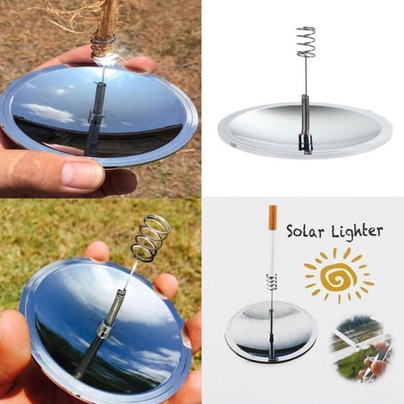Camping Solar Ignition Lighter Fire Starter Emergency Outdoor Tools Waterproof