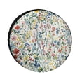thumbnail image 1 of Camping Spare Tire Cover 15inch Spring Summer Floral Wheel Protectors Weatherproof Spring Pink Flowers Fit for Trailers SUV Off-Road Vehicle Camper And Trucks, 1 of 8