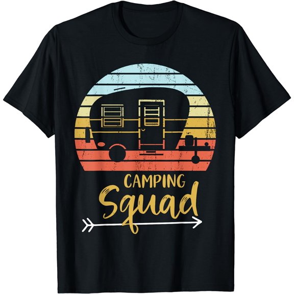 Camping Squad Funny Matching Family Hiking Vacation T-Shirt