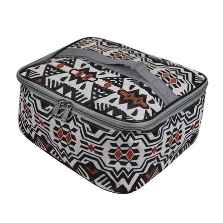 Camping Storage Bag Basket Utensils Organizer Cookware Printing Sundries Box for style E