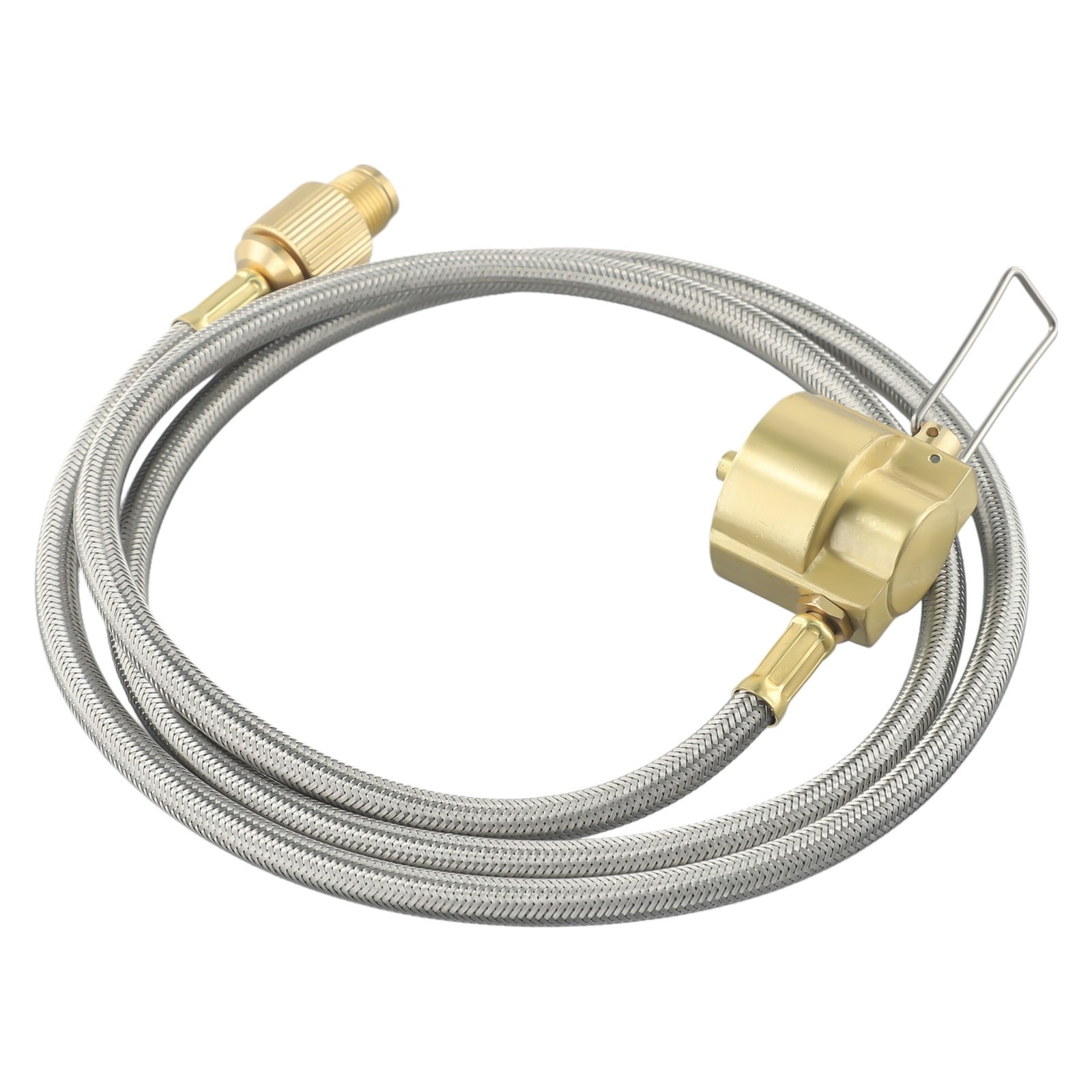 Camping Stove Gas Tank Transfer Hose Gas Propane Cylinder Coupler With