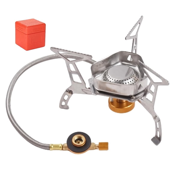 Camping Stove, Portable Foldable Gas Stove Hiking/Outdoor/Picnic/BBQ/Hiking/Trekking