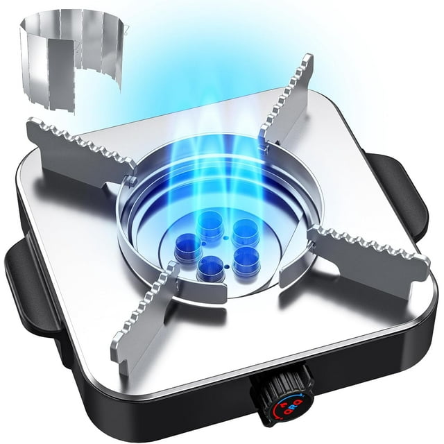 Camping Stove, Portable Camping Stove Kit, Liquid Fuel Alcohol Stove 5