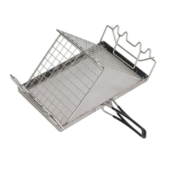 Camping Stove Toaster Foldable Portable Stable Structure Stainless Steel Outdoor Stovetop for Picnic