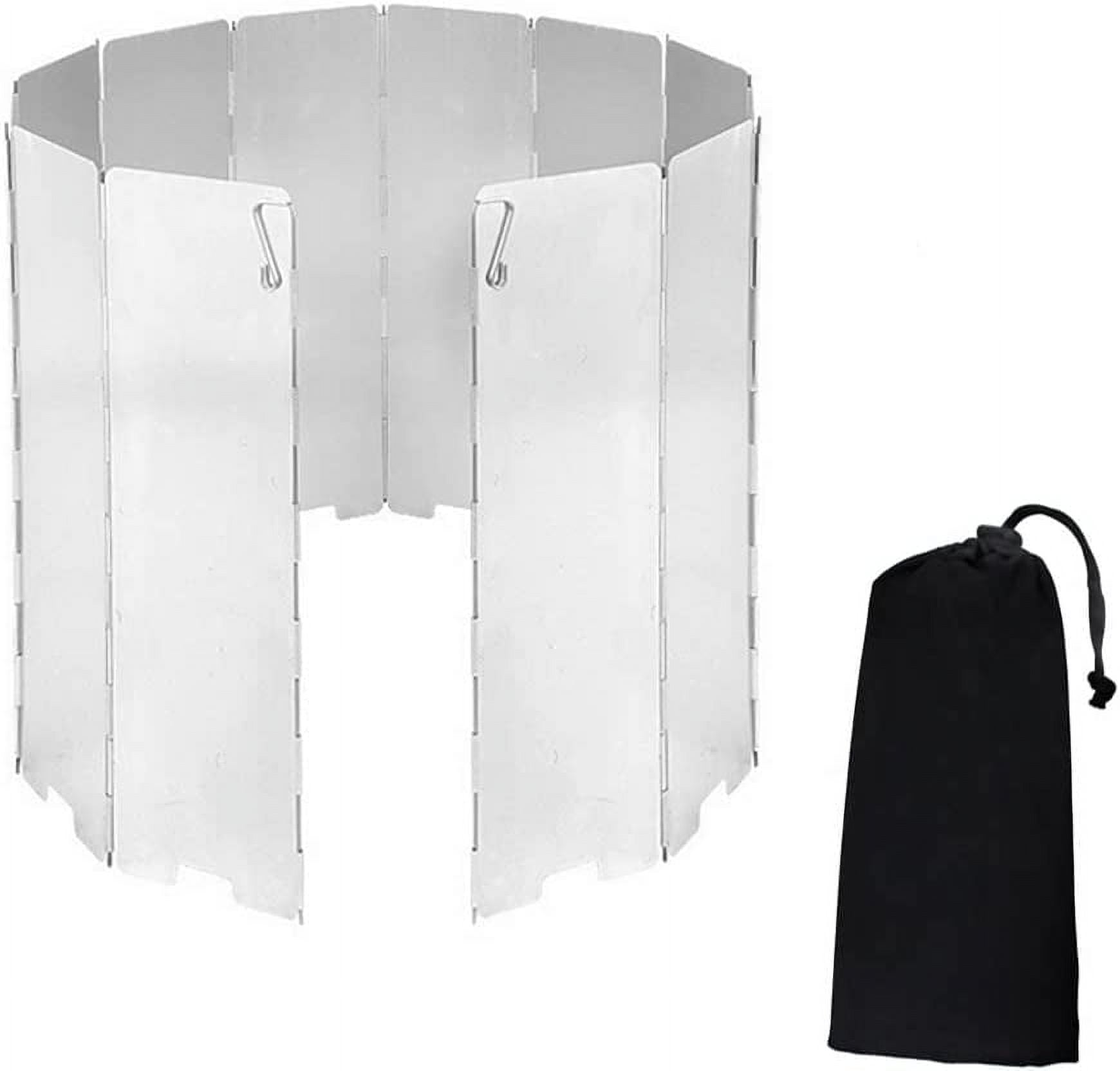 Camping Stove Windscreen, Portable Folding Stove Windshield, Camping