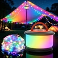 thumbnail image 1 of KOBAIBAN 3-in-1 Camping Lights, 32.8FT Rechargeable Camping String Lights with 19 Lighting Modes, IPX4 Waterproof LED Tent Lights for Camping Yard Patio, Black Orange, 1 of 17