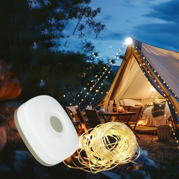 Camping String Lights Camping Fairy Lights Rechargeable for Tent Waterproof Ambient Lighting Garden Decor for Tent Fence Tree Awning Yard Patio Balcony Party Christmas accepted