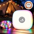 thumbnail image 1 of KOBAIBAN Camping String Lights, Magnetic Rechargeable RGB 32.8FT Quick Storage Fairy Tent Lights String, Hanging Lantern LED Lamp for Outdoor Indoor Patio Awning Decor Camping Essentials, 1 of 9