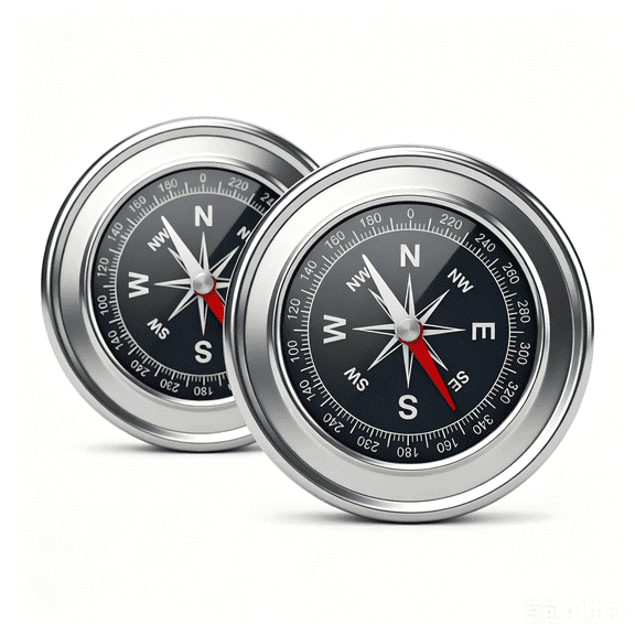 Camping Survival Compass – 2 Pack Metal Pocket Compass for Hiking, Camping, Hunting, and Outdoor Navigation, Portable and Accurate (Set of 2)