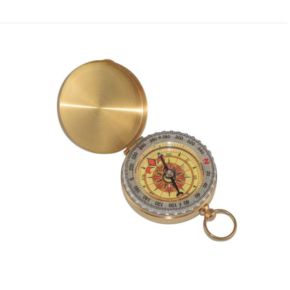 Camping Survival Compass Metal Pocket Compass Kids Compass for Hiking Camping Hunting Outdoor Military Navigation Tool