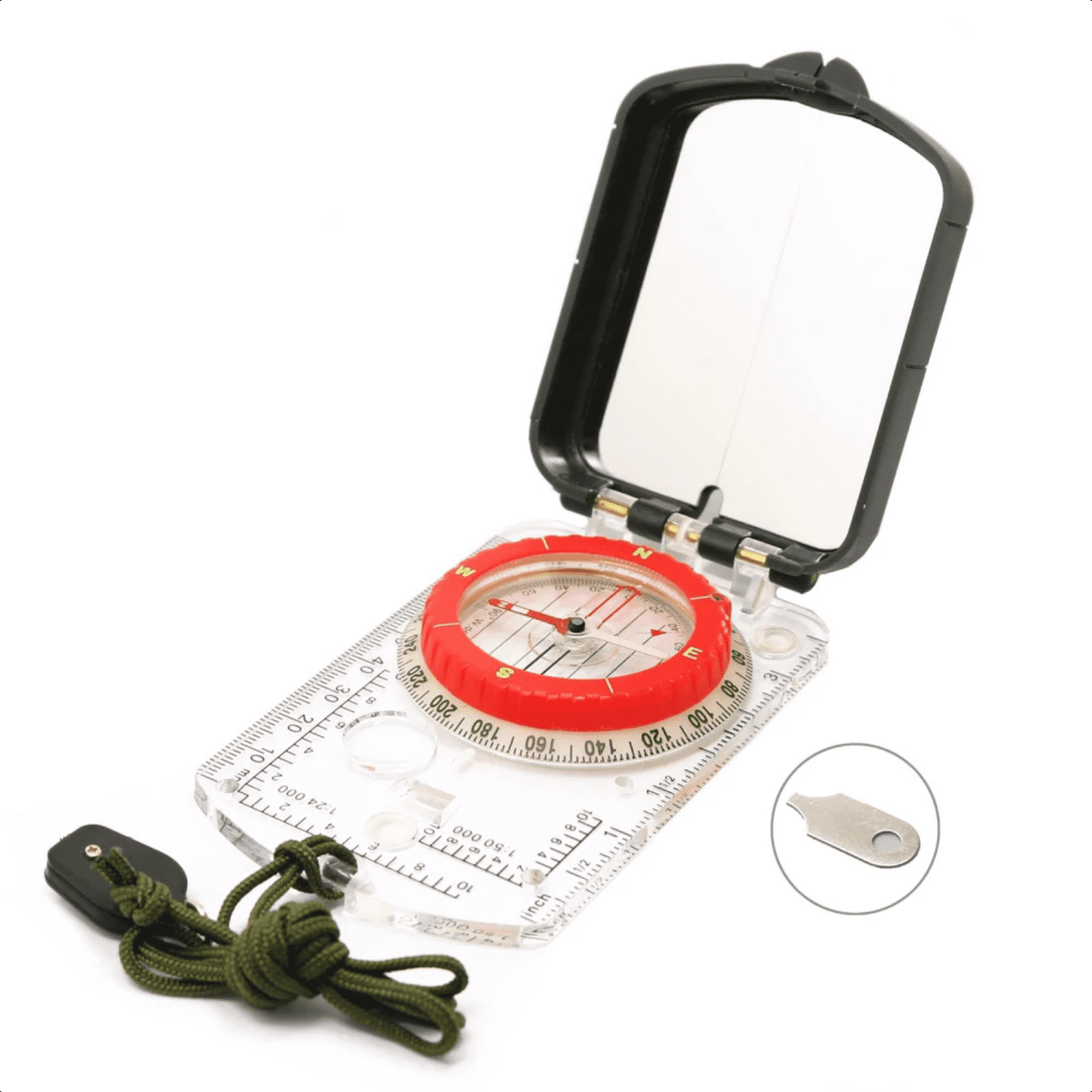 Camping Survival Compass With Fluorescent Ring Compass Survival Gear ...