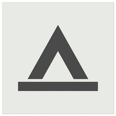 Camping Symbol DIY Cookie Wall Craft Stencil - 5.5 Inch