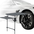 thumbnail image 1 of Camping Table with Cupholders, Overlanding Gear for Outdoor Work, Car Camping Essentials, Tailgate Table with Mesh Surface, One Wing Panel, and Heavy-Duty Design for Camping and On-the-Go Adventures, 1 of 7