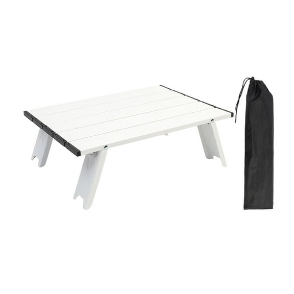 Camping Table Folding Collapsible Computer Desk Heavy Duty with Storage Bag Camp Table Beach Table for Climbing Backpacking Yard Tour