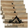 thumbnail image 1 of Camping Table Place Mats 18"x12" Camper Placemats Set of 4 Bonfire Placemat for Kitchen Dining Table Decor Indoor Outdoor RV Camping Decor Table Place Mats, 1 of 4