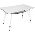 thumbnail image 1 of Camping Table Portable Foldable with Adjustable Legs, Aluminum Folding Table Roll Up Table with Carrying Bag for Outdoor, Beach, Picnic, Backyards, BBQ and Party, Silver, Big, 1 of 20
