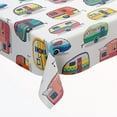 thumbnail image 1 of Camping Tablecloth 100% Waterproof Reusable Picnic Table Cover Camper Tablecloth Outdoor Picnic Blanket (Retro Vinyl, 54" X108"), 1 of 10