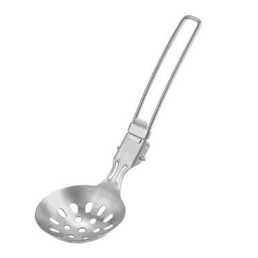 Camping Tableware Folding Portable Cookware for Travel Hiking (Leaky spoon) Outdoor Camping Tools